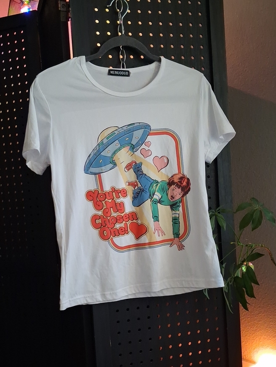 meinuoduo Tops - Womens ' Graphic Tee - 'You're My Chosen One' Stretchy Material